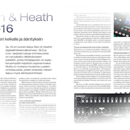 Allen & Heath Qu-16, Riffi