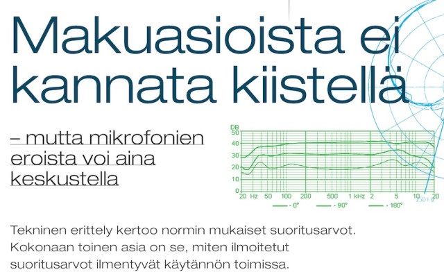 Mikrofonien vertaaminen/kokeilu